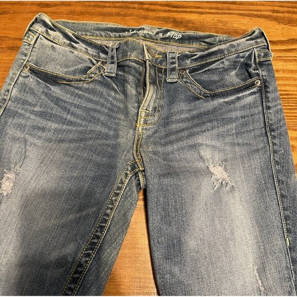 London Jean Size 10 VS Low Rise 5 Flap Pocket Jeans Bootcut Classic Sexy Quality - Picture 7 of 8